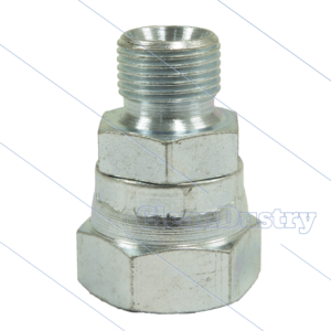 Verloopnippel - staal - 1/4"Bu x 1/4"Wartel