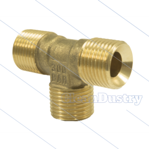 T-stuk - messing - 300 Bar - 3 x 3/8"Bu