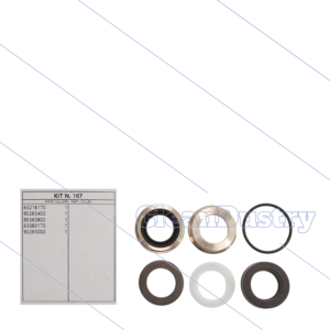 Kit 167 - Complete afdichtingsset voor 1 plunjer Ø18mm