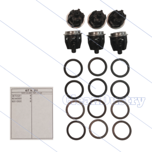 Kit 201 - Kleppenset (6x) - heet water 85°C - serie 47 HT
