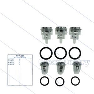 Kit 269 - Kleppenset (3+3) - serie 58 + 59 Evolution