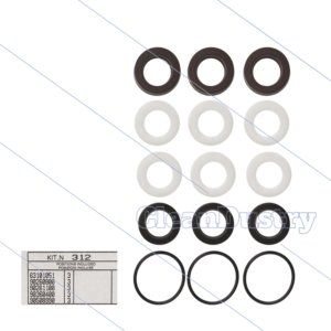 Kit 312 - Manchetset voor 3 plunjers Ø15mm - Serie 53