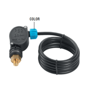 PS2 - Drukschakelaar - micro - 3/8" bu - Blauw